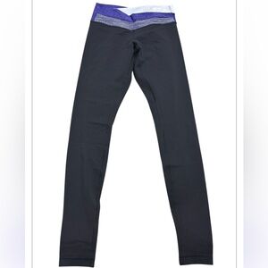 lululemon athletica Black and Purple Leggings